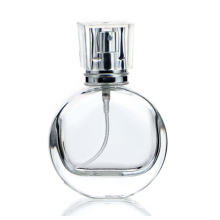 Top Quality Luxury High-End Flat Round Crimp Neck Diffuser Perfume Oil Bottles